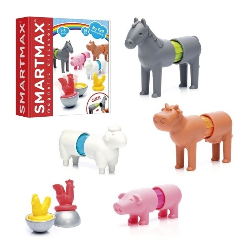 SmartMax My First Farm Animals STEM Building Blocks for Kids Ages 1-5